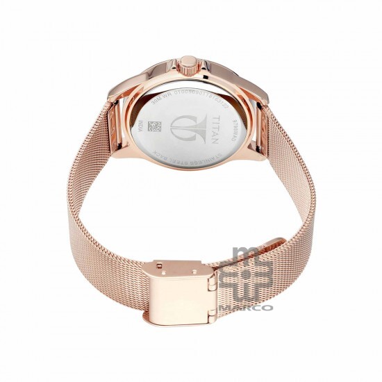 Titan Sparkle 9798WM03 Blue Dial Stainless Steel Strap Quartz Women Watch