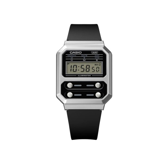 Casio Vintage A100WEF-1A Black Resin Band Men Watch / Women Watch