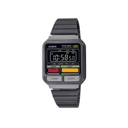 Casio Vintage A120WEGG-1B Black Stainless Steel Band Women / Men / Unisex Watch Casio Vintage A120WEGG-1B Black Stainless Steel Band Women / Men / Unisex Watch