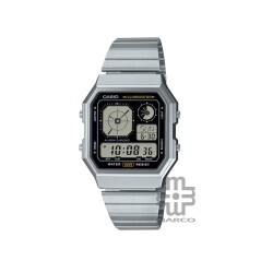 Casio Vintage A130WE-1A Stainless Steel Band Men Watch