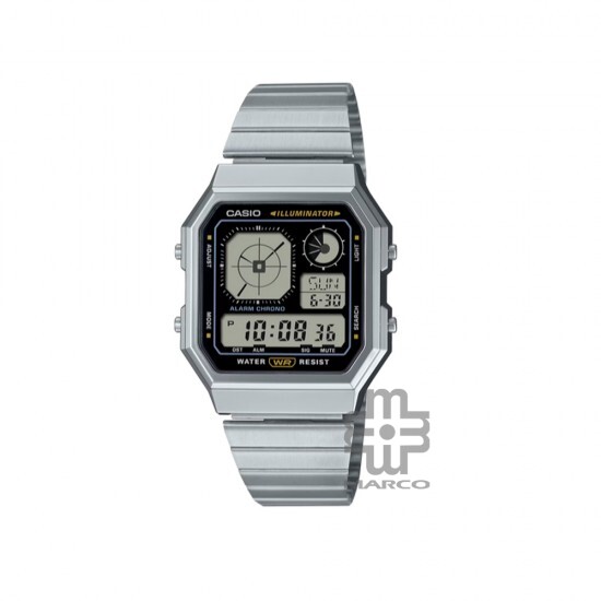 Casio Vintage A130WE-1A Stainless Steel Band Men Watch Casio Vintage A130WE-1A Stainless Steel Band Men Watch