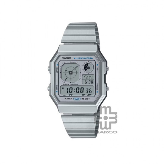 Casio Vintage A130WE-7ADF Stainless Steel Band Men Watch Casio Vintage A130WE-7ADF Stainless Steel Band Men Watch