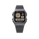 Casio Vintage A130WEGG-1A Black Stainless Steel Band Men Watch Casio Vintage A130WEGG-1A Black Stainless Steel Band Men Watch