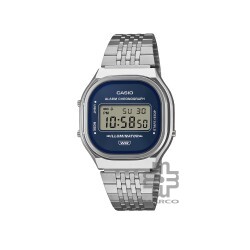 Casio Vintage A140WE-2A Silver Stainless Steel Band Men / Women Watch