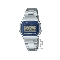 Casio Vintage A158WEA-2 Silver Stainless Steel Band Men Watch / Women Watch