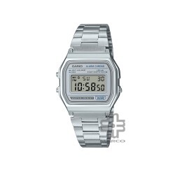 Casio Vintage A158WEA-7 Silver Stainless Steel Band Men Watch / Women Watch