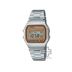 Casio Vintage A158WEA-9 Silver Stainless Steel Band Men Watch / Women Watch
