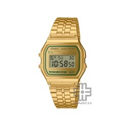 Casio Vintage A158WEGV-9A Gold Stainless Steel Band Men Watch / Women Watch