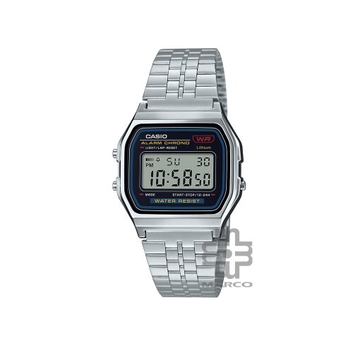 Casio Vintage A159W-N1 Stainless Steel Men Watch / Women Watch