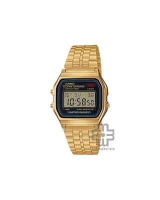 Casio Vintage A159WGEA-1 Gold Stainless Steel Band Men Watch / Women Watch