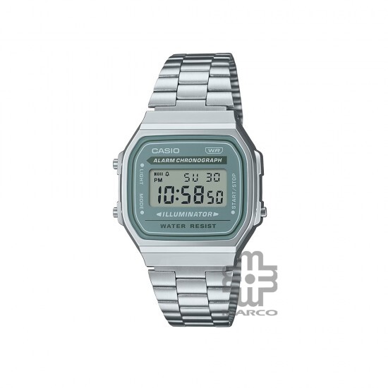 Casio Vintage A168WA-3AY Silver Stainless Steel Band Men Watch / Women Watch Casio Vintage A168WA-3AY Silver Stainless Steel Band Men Watch / Women Watch