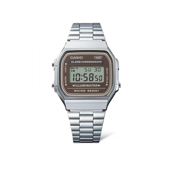 Casio Vintage A168WA-5AY Silver Stainless Steel Band Men Watch / Women Watch Casio Vintage A168WA-5AY Silver Stainless Steel Band Men Watch / Women Watch