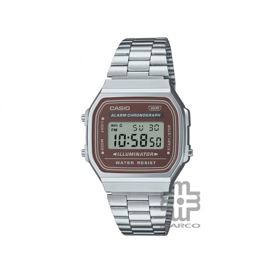 Casio Vintage A168WA-5AY Silver Stainless Steel Band Men Watch / Women Watch Casio Vintage A168WA-5AY Silver Stainless Steel Band Men Watch / Women Watch