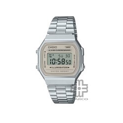 Casio Vintage A168WA-8AY Silver Stainless Steel Band Men Watch / Women Watch