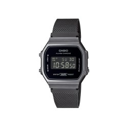 Casio Vintage A168WEMB-1B Black Stainless Steel Mesh Band Men Watch / Women Watch Casio Vintage A168WEMB-1B Black Stainless Steel Mesh Band Men Watch / Women Watch