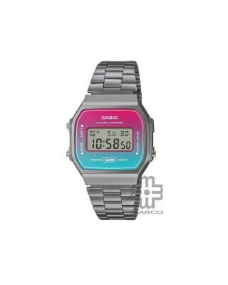 Casio Vintage A168WERB-2A Gray Stainless Steel Band Men Watch / Women Watch