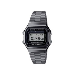 Casio Vintage A168WGG-1A Grey Stainless Steel Band Men Watch / Women Watch