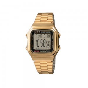 Casio Vintage A178WGA-1A Gold Stainless Steel Band Men Watch / Women Watch