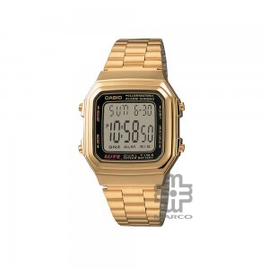 Casio Vintage A178WGA-1A Gold Stainless Steel Band Men Watch / Women Watch