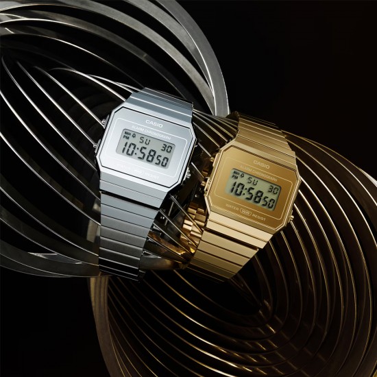 Casio Vintage A700WEV-7A Silver Stainless Steel Band Men Watch / Women Watch