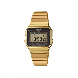 Casio Vintage A700WG-9A Gold Stainless Steel Youth Watch
