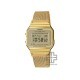Casio Vintage A700WMG-9A Gold Stainless Steel Mesh Band Men Watch / Women Watch