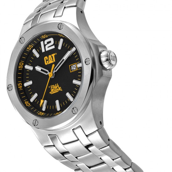 CAT NAVIGO A9-141-11-131 Stainless Steel Band Analog Watch | 10 ATM | 44 MM | 2Y Warranty