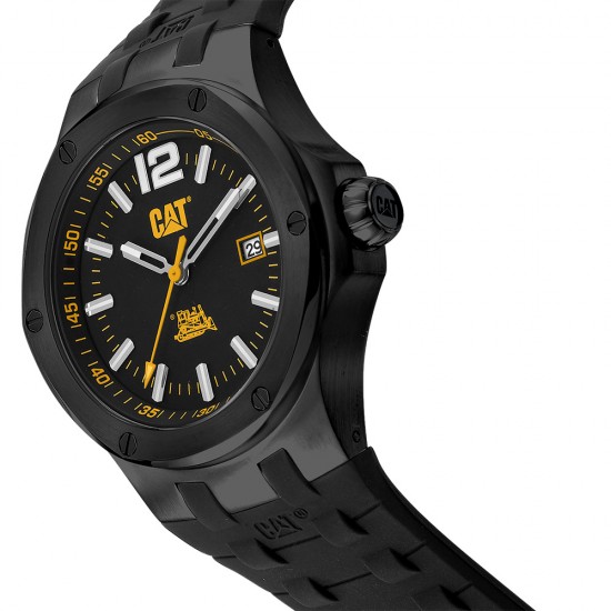 CAT NAVIGO A9-161-21-131 Black Silicone Band Analog Watch | 10 ATM | 44 MM | 2Y Warranty