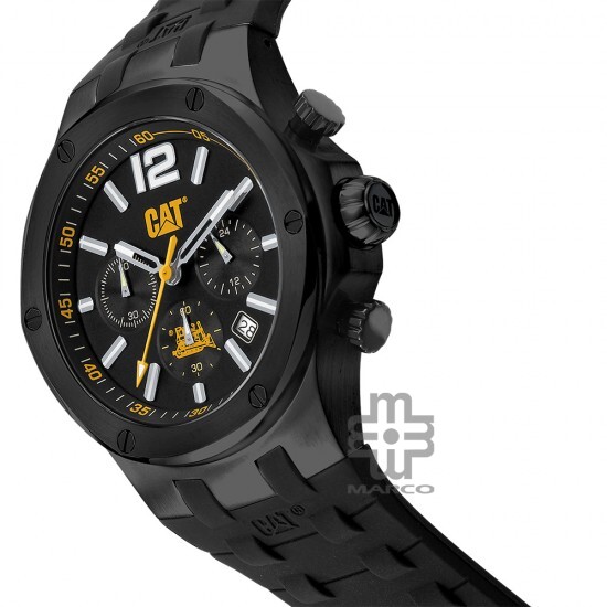 CAT NAVIGO Chrono A9-163-21-131 Black Stainless Steel Band Analog Watch | 10 ATM | 44 MM | 2Y Warranty