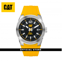 CAT T7 DATE AB-141-27-137 YELLOW SILICON STRAP MEN WATCH