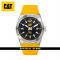 CAT T7 DATE AB-141-27-137 YELLOW SILICON STRAP MEN WATCH