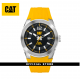 CAT T7 DATE AB-141-27-137 YELLOW SILICON STRAP MEN WATCH