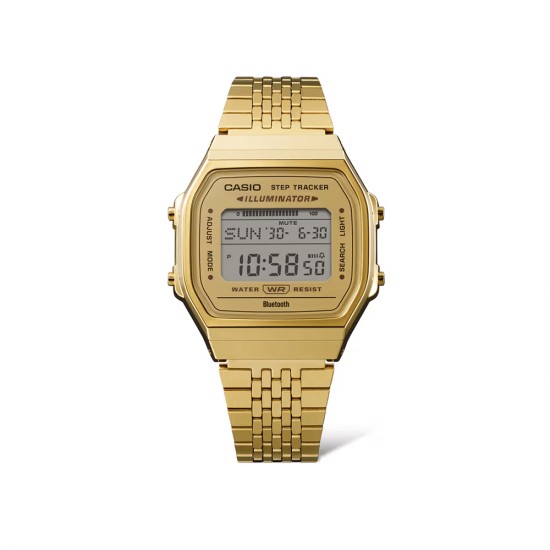 Casio Vintage ABL-100WEG-9A Gold Stainless Steel Band Men Watch / Women Watch