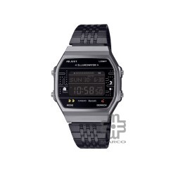 Casio Vintage ABL-100WEPC-1B PAC-MAN Black Stainless Steel Band Men Watch / Women Watch