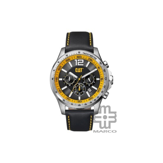 Caterpillar Boston Chrono AD-143-34-137 Black Yellow Leather Chrono Analog Watch | 44M | 2Y Warranty Caterpillar Boston Chrono AD-143-34-137 Black Yellow Leather Chrono Analog Watch | 44M | 2Y Warranty