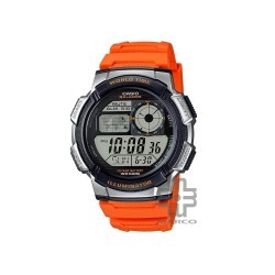 Casio General AE-1000W-4BV Orange Resin Band Men Watch