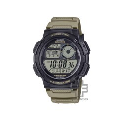 Casio General AE-1000W-5AV Beige Resin Band Men Watch Casio General AE-1000W-5AV Beige Resin Band Men Watch