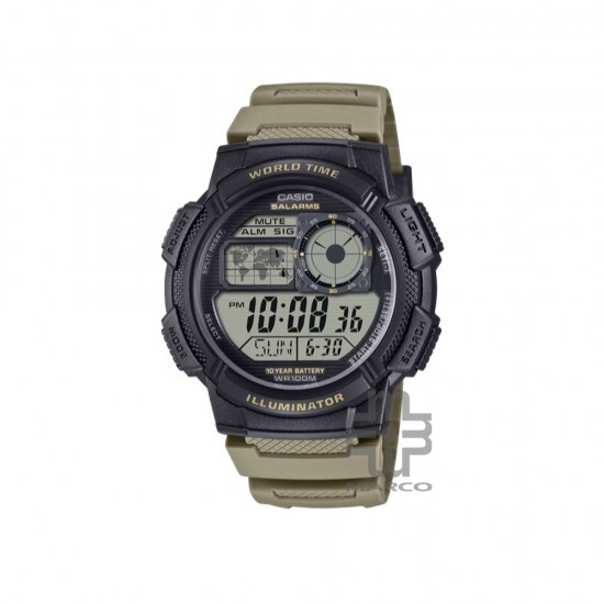 Casio General AE-1000W-5AV Beige Resin Band Men Watch