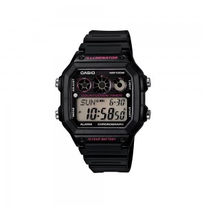 Casio General AE-1300WH-1A2 Black Resin Band Men Watch 