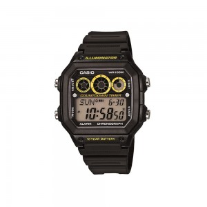 Casio General AE-1300WH-1A Black Resin Band Men Watch