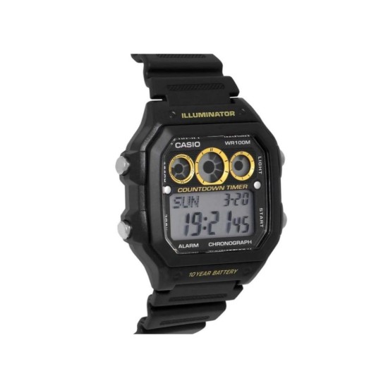 Casio General AE-1300WH-1AV Black Resin Band Men Watch Casio General AE-1300WH-1AV Black Resin Band Men Watch