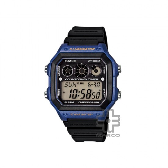 Casio General AE-1300WH-2AV Blue Resin Band Men Watch Casio General AE-1300WH-2AV Blue Resin Band Men Watch