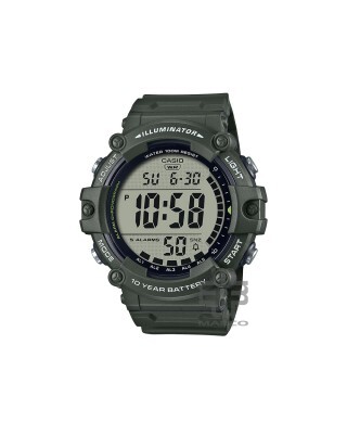 Casio General AE-1500WHX-3AV Army Green Resin Band Men Watch