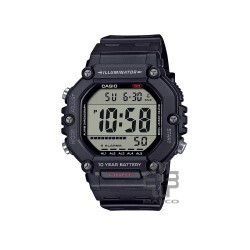 Casio General AE-1600H-1AV Black Resin Band Men Watch