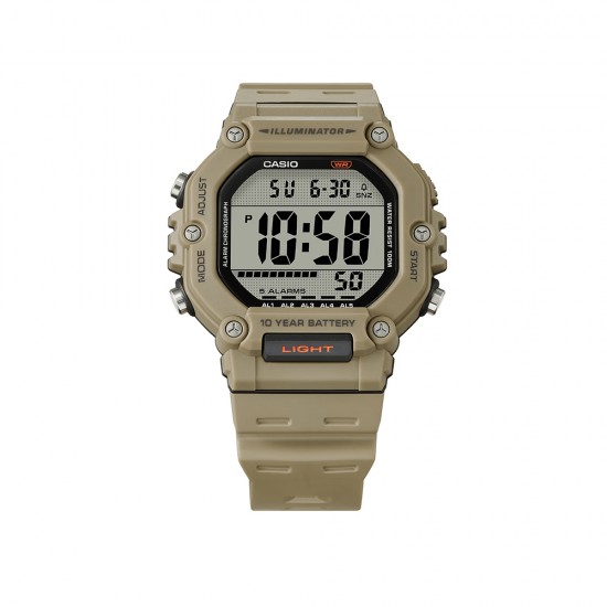 Casio General AE-1600H-5AV Khaki Resin Band Men Watch Casio General AE-1600H-5AV Khaki Resin Band Men Watch