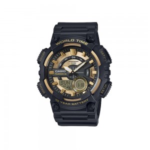 Casio General AEQ-110BW-9A Black Resin Band Men Youth Watch