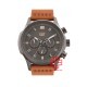 CAT AG MULTI AG-159-35-524 BROWN LEATHER STRAP MEN WATCH