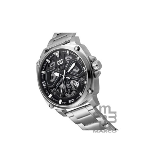 Caterpillar Tokyo AJ-141-11-121 Black Stainless Steel Analog Watch | 3 Hand Movement | 44MM | 2Y Warranty