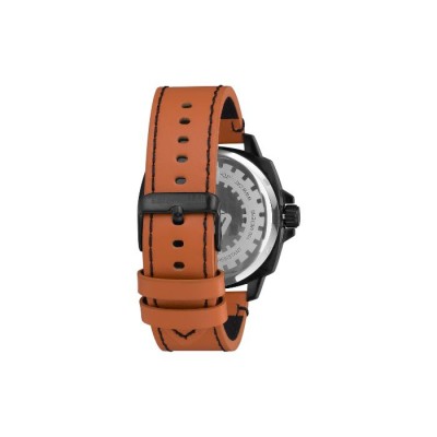 Caterpillar Tokyo AJ-161-38-126 | Orange Leather Strap | Analog Watch | 3HD Movement | 44MM | 2Y Warranty