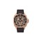 Caterpillar Tokyo AJ-191-35-129 Black Rose Gold Leather Analog Watch | 3 Hand Movement | 44MM | 2Y Warranty